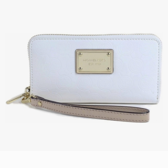 Michael Kors Jet Set white Monogram logo Tote/shoulder bag NWT - Picture 11 of 12